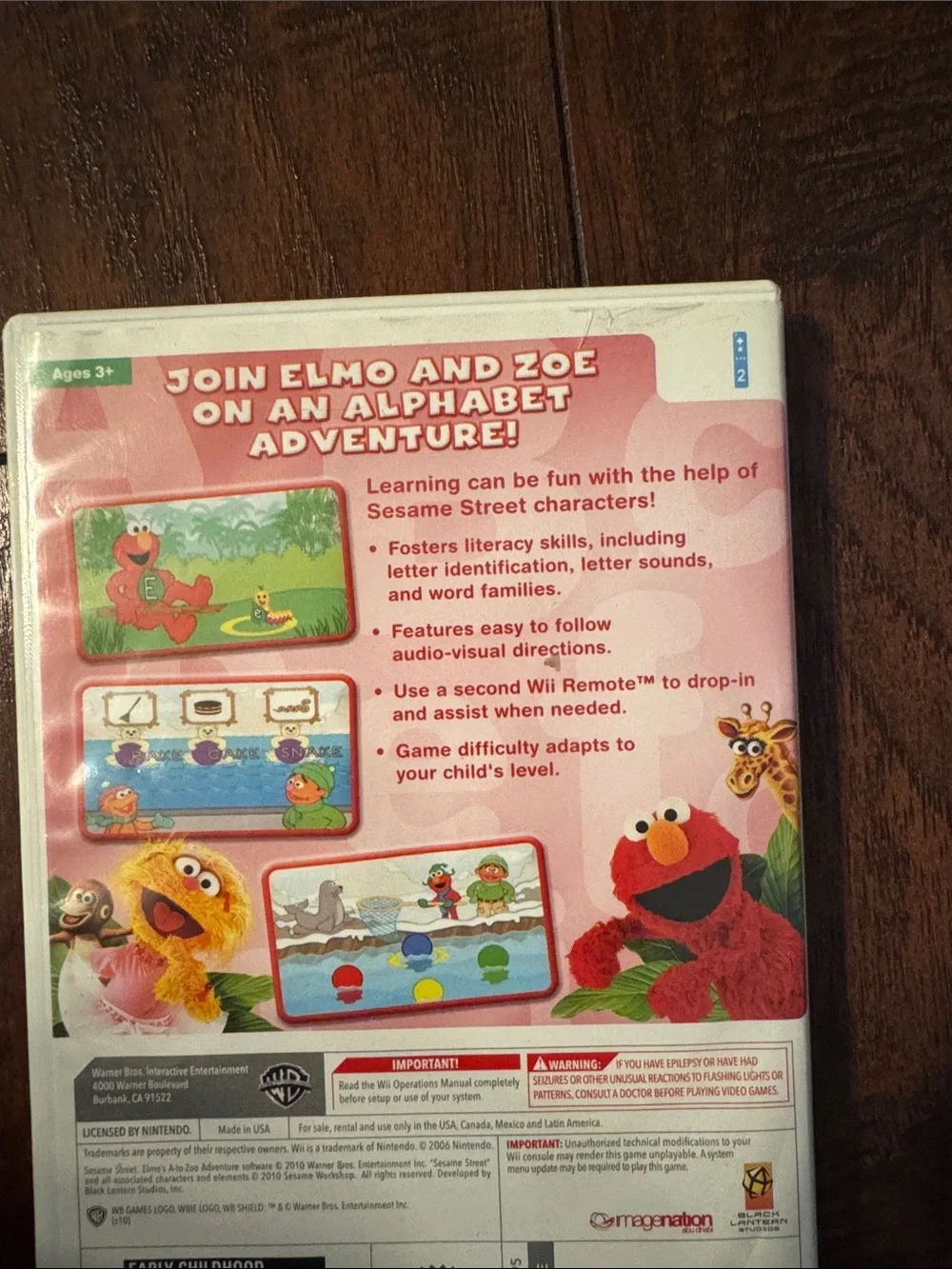 Sesame Street Wii A-to-Zoo Adventure